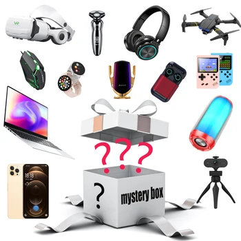 Pasisekė Mystery Box, Tokių Kaip Tranai Telefono Smart Laikrodžiai Gamepad Pasisekė Elektroninių Aklas Dėžutė Staigmena Kalėdų Dovanų Dėžutėje