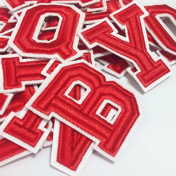 3D didesnių Raudona anglų Laiškas Lopai Lopai Siuvinėjimai Drabužių PASIDARYK pats Pavadinimas Drabužius Lipdukas Siūti Maišeliai/Džinsai Juostele Aplikacijos