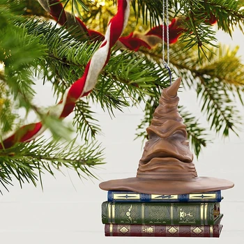 Kalėdų Rūšiavimo Skrybėlę Ornamentu, Su Garso Magija Požymiai Atmintį Atminimo Dovana Vėjo Varpo Skambėjimo Medžio Apdaila Pakabukas