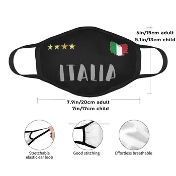 Italijos Futbolo Futbolo Sirgalių Marškinėliai Širdies Lauko Dviračių Žvejybos Motociklo Veido Kaukės Italijos Nacionalinės Rinktinės Italija Italijos Vėliava Herbas