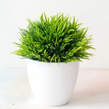 Dirbtinis Augalas Bonsai vazoninių žolės padirbtų augalų puodą su mažais meno amatų namų/sodas/room/hotel Papuošalai Bromeliad 1pc