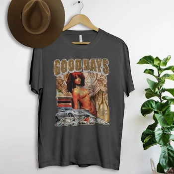 SZA Marškinėliai Geros Dienos marškinėliai SZA RnB Rap Hip-Hop 90-ųjų Retro Vintage marškinėliai SZA Grafinis Tee Rap Hip-Hop marškinėliai Bella Drobė
