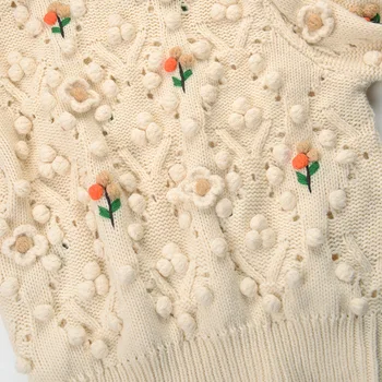 Žiemos 2020 Moterų Rankų darbo, Siuvinėta aukštos apykaklės megztinis Aukštos kokybės Apsidraudimo Megztinis Vilnonis rankomis austi Išsiuvinėti Megztinis