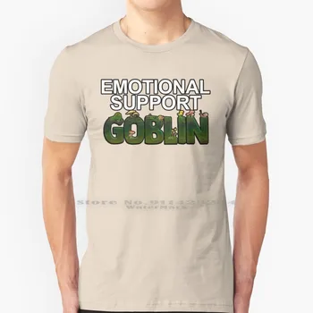 Emocinės Paramos Goblin Marškinėliai Grynos Medvilnės Goblincore Kūrybos Tendencijos Derliaus Kietas Dovana Euro Jav Dydis Didelis Dydis