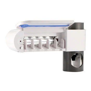 2 in 1 UV Šviesos dantų šepetėlį Sterilizer su Automatine Vonios kambarys Ultravioletinių AntibacteriaToothpaste Balionėlio Laikiklis Sanitizer
