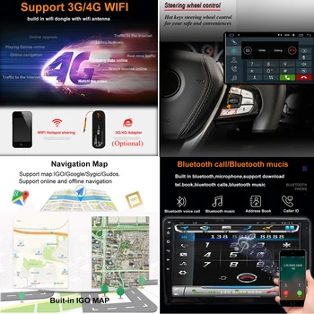 4G LTE IPS DSP CARPLAY 64GB Automobilio Radijo Auto GPS Navigacijos, Multimedijos Android 11 Geely Emgrand GX7 EX7 X7 Ne DVD