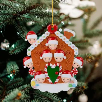 Kalėdinių Sausainių Namas Pakabukas Namuose Šalis Dekoro Ornamentą Mediniai Asmeninį Mielas Kalėdų Medžio Karolius