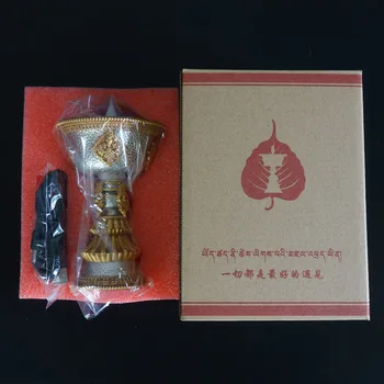 Tibeto Imituojamas Elektroninių Sviestas Lempa Usb-powered Nerūkomojo ir Fireless Aplinkai draugišką LED Budistų Lempos