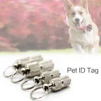 Stabdžių Prarado Naminių Kačių ir Šunų ID Tegus Vamzdis Apykaklės Dog Tags Pet 