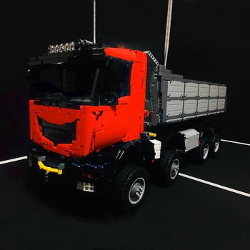 Naujas ss RC savivartis 8x8 milžinišką sunkvežimis nuotolinio valdymo elektros Tinka LeGINGlys SS-5287 Rinkiniai Statyba Blokai, Plytos 