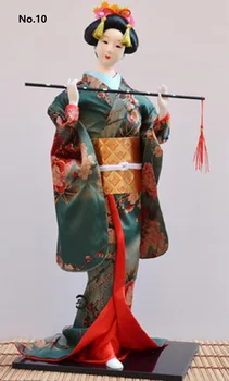 Japonų Kimono Doll 55CM Kabuki Geiša Grožio Moteris, Rankų darbo Liaudies Amatų Namuose Viešbutis Apdailos Ornamentu