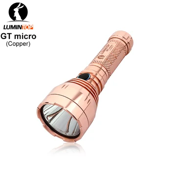 LUMINTOP GT micro Žalvario Mesti EDC nm1 LED Žibintuvėlis 750Lumen Max Spindulio Atstumas 815 Metrų 50000cd nešiojamų 14500 Žibintuvėlis