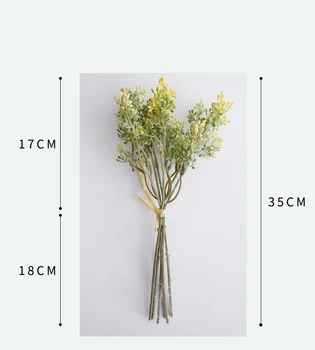 1 Dirbtinių Gėlių Puokštė Gvazdikų Skiltelė Šilko Netikrą Gėlių Lapai flores augalų, 