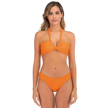 BBR14 Moterų Oranžinės Spalvos, Seksualus Bikini Maudymosi Kostiumai Moteris maudymosi Kostiumėliai 2021
