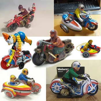 Vaikystės Atminties Kolekcionavimas Alavo žaislai Metalo Vėjo iki žaislai Vaikams Motociklas, Triratis Motociklas motorolerį Modeliai