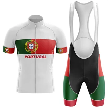 2021 Portugalija Triatlonas vyriški trumpomis Rankovėmis Dviračių Džersis Nustatyti Dviračių Drabužių Nuoma Dėvėti Drabužiai MTB Maillot Ciclismo