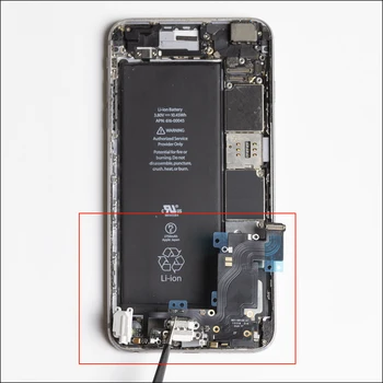 1pcs iPhone 7 8 Plus X XR XS MaxCharger Įkrovimo USB Doko Jungtis, Flex Kabelis Su Mikrofonu Ir Ausinėmis Audio jungtis