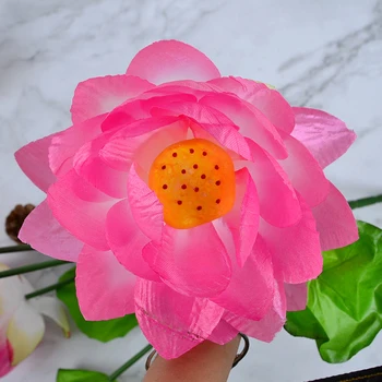 Modeliavimo Mažas Lotus Netikrą Šilko Gėlės, Dirbtiniai Augalai Namuose Vestuvių Gyvenimo Kambario, Miegamasis Sodo Puošmena Prekes
