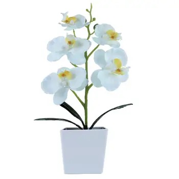 Dirbtinių Drugelių Orchidėja Bonsai Augalų Fadeless Lifeful Plastiko Modeliavimas Vazoninių Gėlių daigai, Sodo Dekoravimui