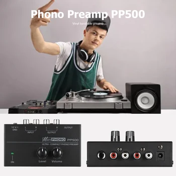 Ultra-Kompaktiškas Phono Preamp Preamp Su RCA, 1/4Inch Paramos TRS Sąsajos Preamplificador Phono Preamp PP500 Stiprintuvai Karšto