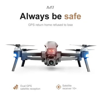 M1 Naujas GPS Drone Su Dviem Ašis 4K Profesionalų Fotoaparatą, 5G WIFI FPV Dron Brushless Motorinių 30 min Atstumas 3km Rc Quadcopter